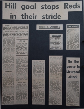 Press report from Adrian Killen's scrapbook